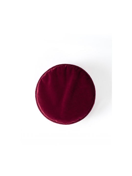 Bean Bag Chair Bolster Burgundy 60x60x20cm POF-M-A009