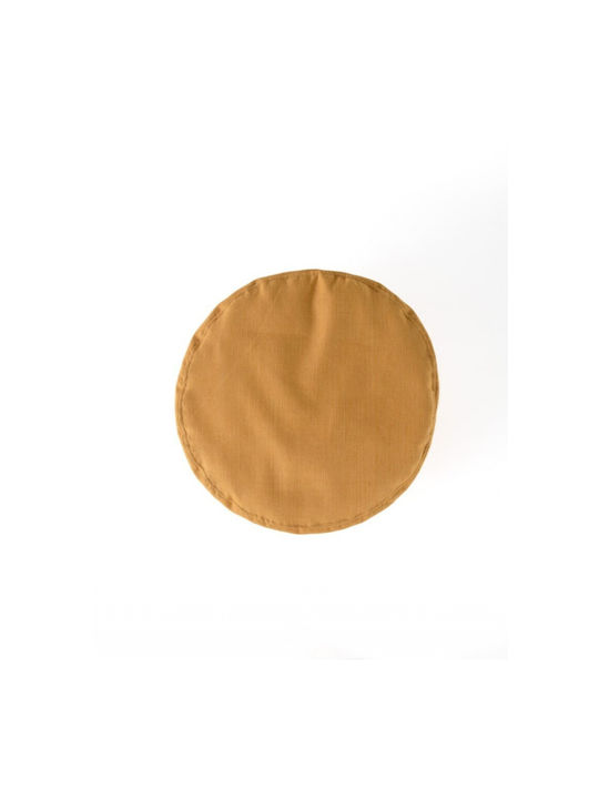Πουφ Σκαμπό Κίτρινο 45x50x50cm