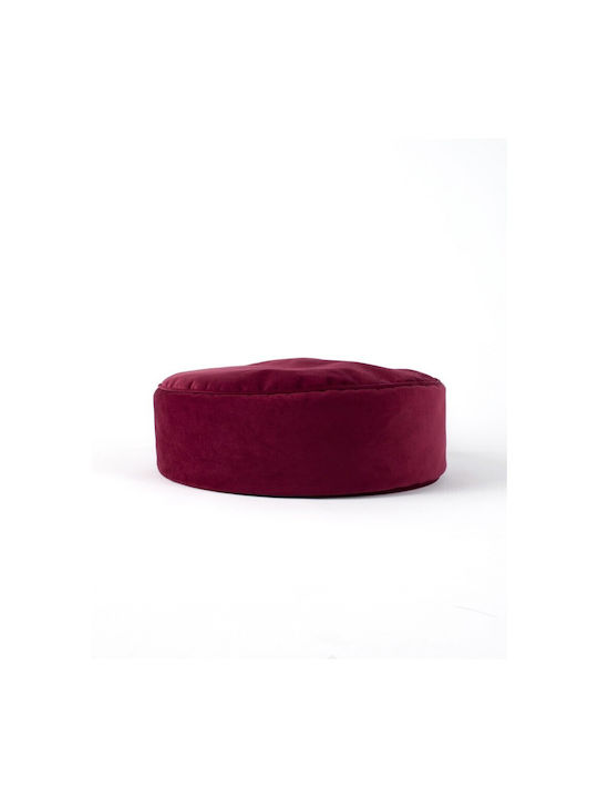 Bean Bag Chair Bolster Burgundy 60x60x20cm POF-M-A009