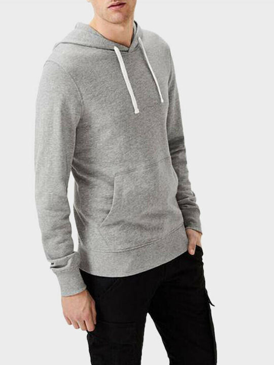 Sweatshirt with Hood Light Grey Melange