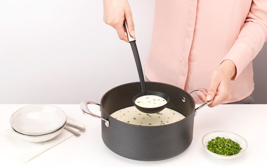 Brabantia Βαθιά Κουτάλα Σούπας Πλαστική Μαύρη
