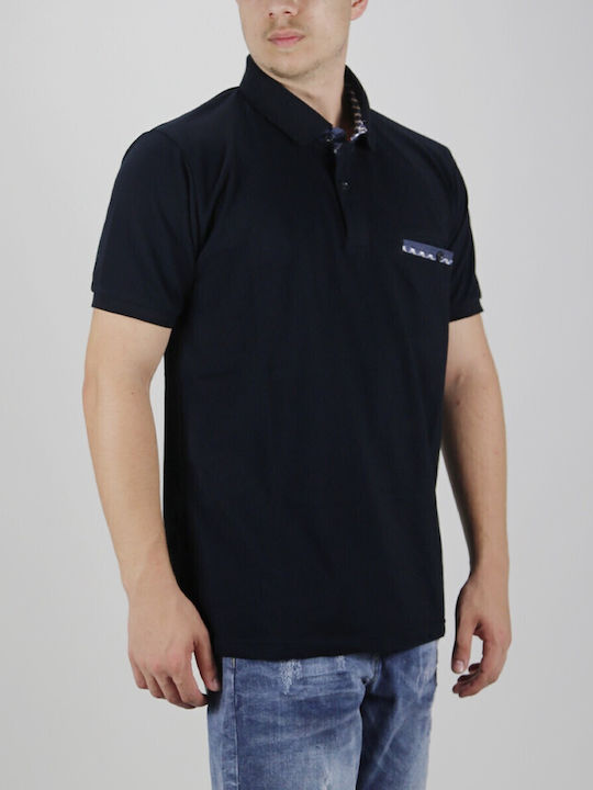 Polo Kurzarmbluse Marineblau