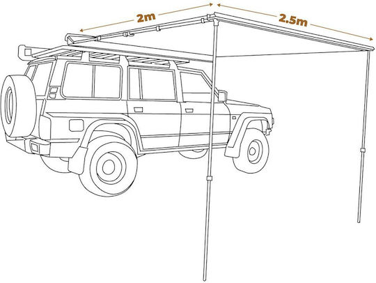 OZtrail Blockout Προέκταση για Σκηνή Camping 250x200εκ.