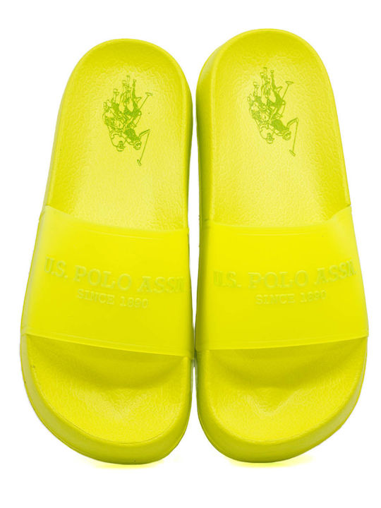Amami Slides În Culoare Galbenă