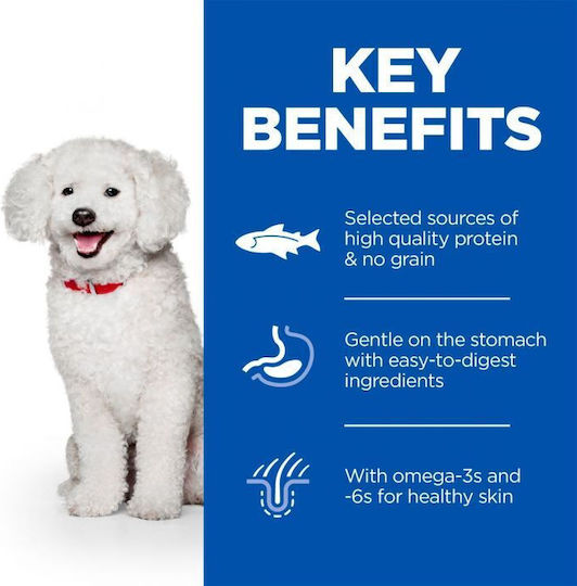 Hill's Science Plan Hypoallergenic 1.5kg Ξηρά Τροφή χωρίς Σιτηρά για Ενήλικους Σκύλους Μικρόσωμων Φυλών με Σολομό