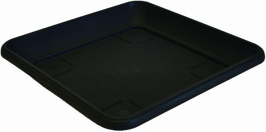 Atmosphera Plate Pot Plastic Black 36x36cm 10.01.0058