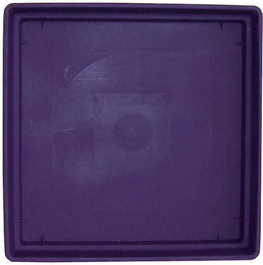 Atmosphera Πιάτο Γλάστρας Πλαστικό Μωβ 26x26εκ. 10.01.0003