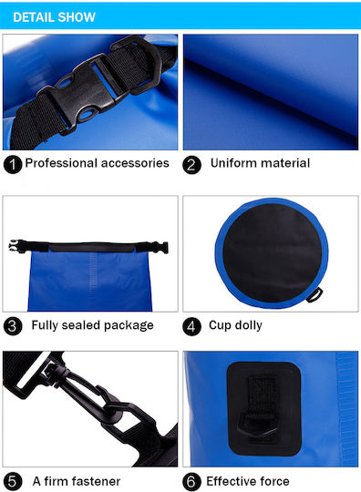 Ocean Pack Waterproof Bag Shoulder Bag Blue
