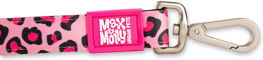 Max & Molly Λουρί/Οδηγός Σκύλου Ιμάντας Leopard Pink XSmall 1.2m x 1cm