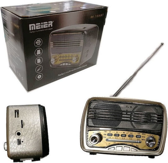 Meier M-166BT Retro cu USB Auriu