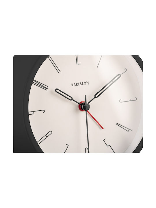 Karlsson Tabletop Clock with Alarm KA5915BK