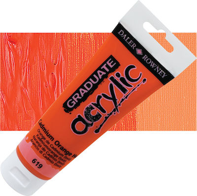 Daler Rowney Graduate Acrylic Acrylic Paint Set in Orange color Kadmium Orange 120ml 1Stück 123120619