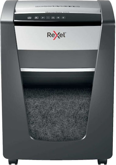 Rexel Καταστροφέας Εγγράφων Momentum Micro Cut 15 Φύλλων με Κάδο 30lt