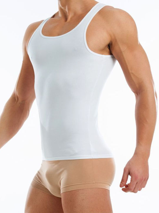 Modus Vivendi Men's Sleeveless Undershirt White