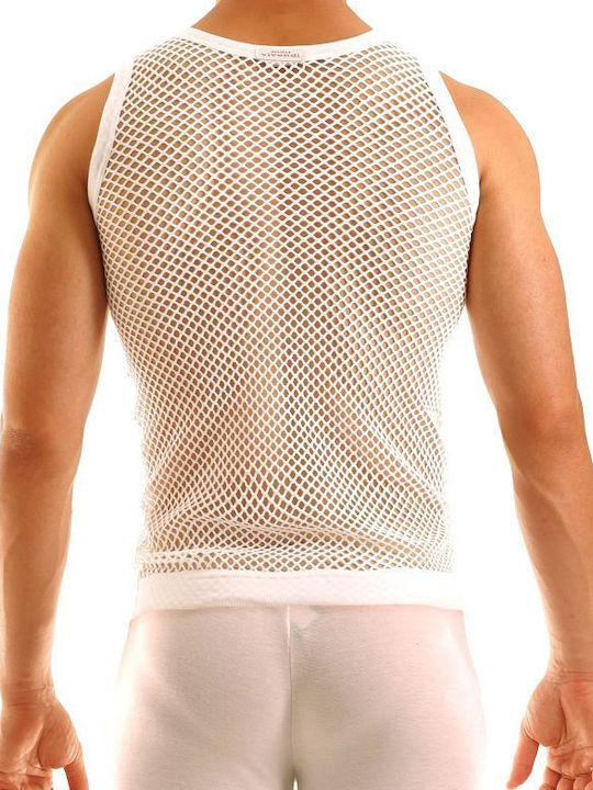 Modus Vivendi Men's Sleeveless Undershirt White