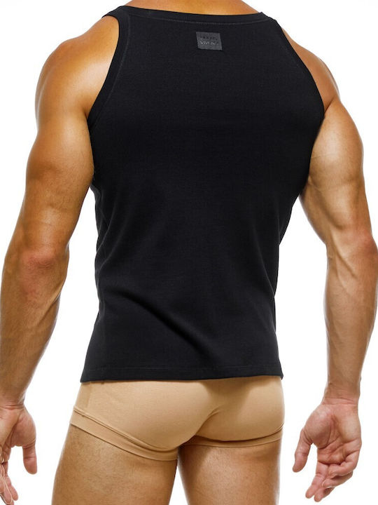 Modus Vivendi Men's Sleeveless Undershirt Black