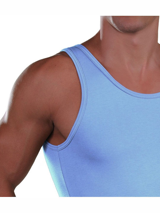 Lord Men's Sleeveless Undershirt Light Blue