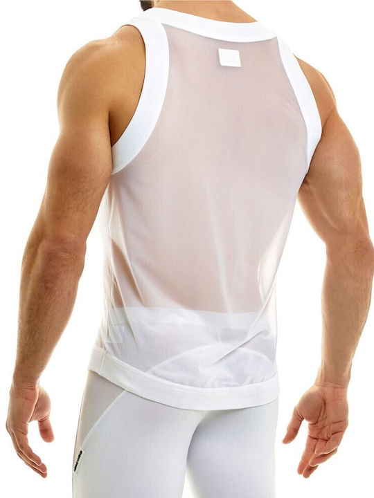 Men's Sleeveless Undershirt White