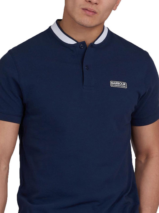Barbour Ανδρικό T-shirt Κοντομάνικο Polo Navy Μπλε