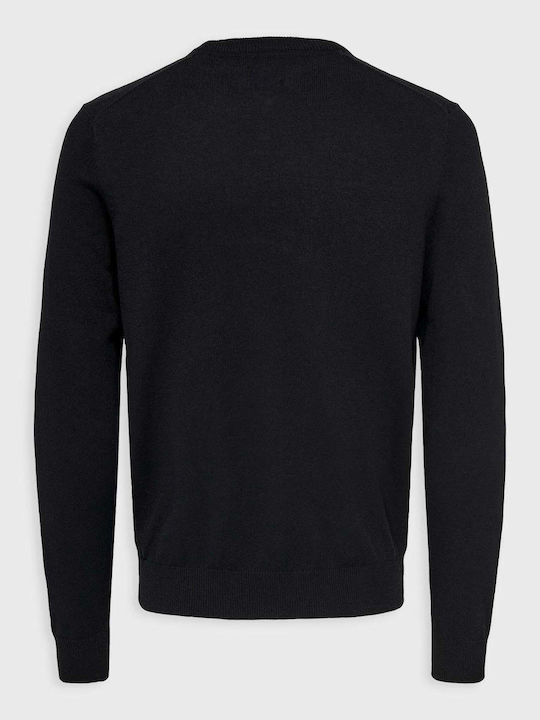 Only & Sons Herren Langarm-Pullover Schwarz