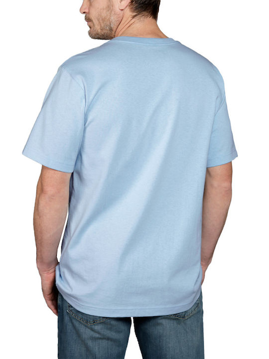 Carhartt Herren T-Shirt Kurzarm Hellblau