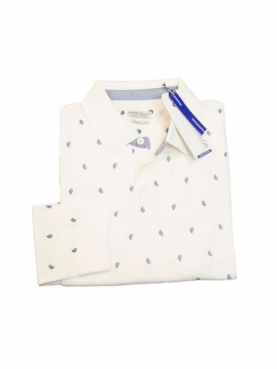 Frank Tailor Men's Short Sleeve Blouse Polo White