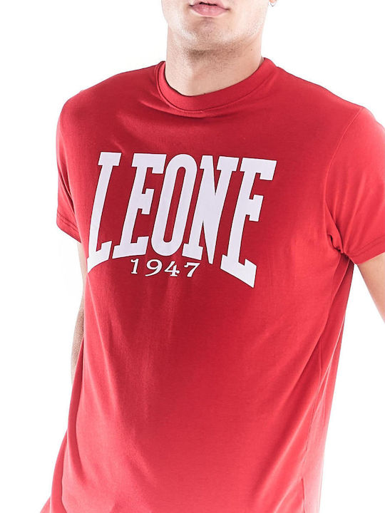 Leone 1947 Ανδρικό T-shirt Κοντομάνικο Κόκκινο