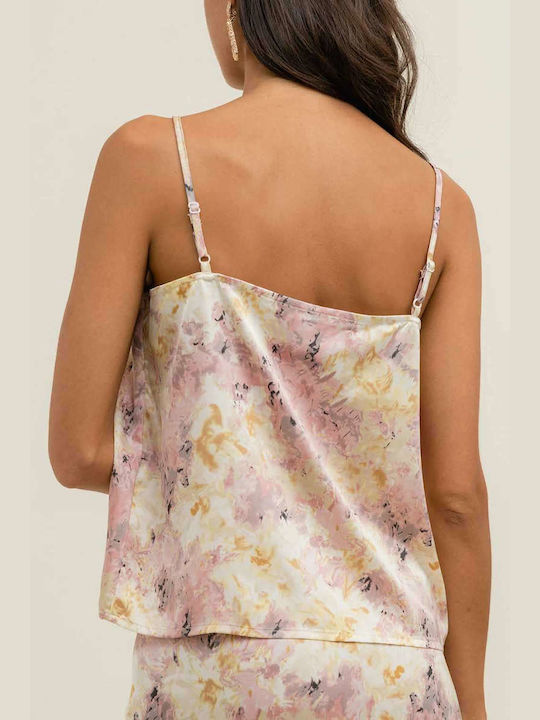 Rut & Circle RUT Γυναικείο Lingerie Top Floral Ροζ