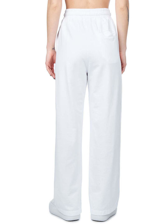 Dirty Laundry Women's High-waisted Cotton Trousers White