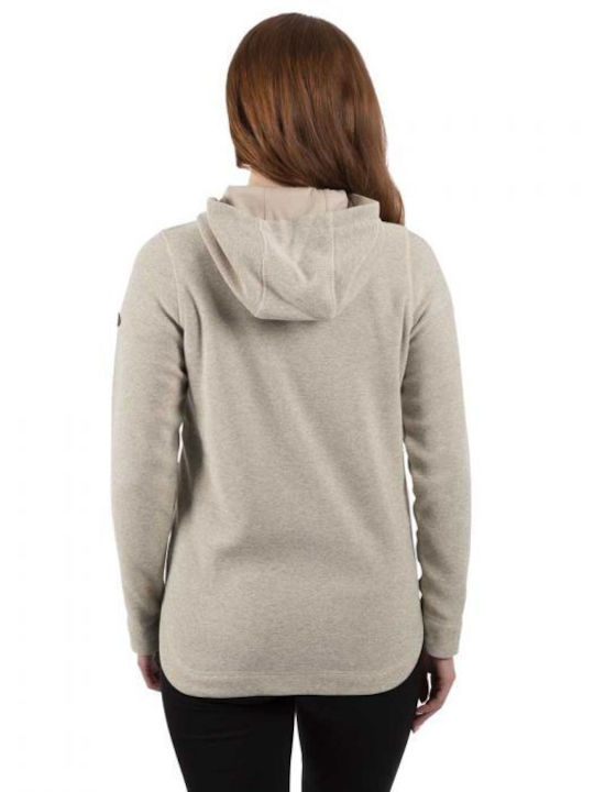 Trespass Women's Short Lifestyle Jacket for Winter with Hood Beige