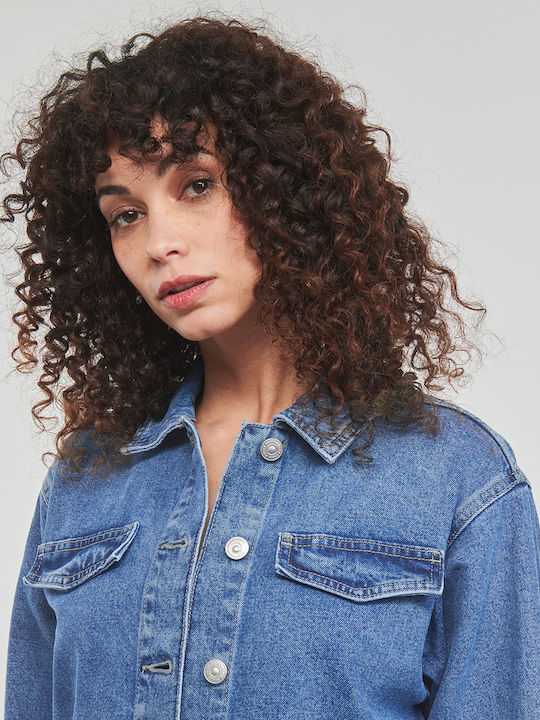 Scurtă Jachetă de femei din denim Beige.
