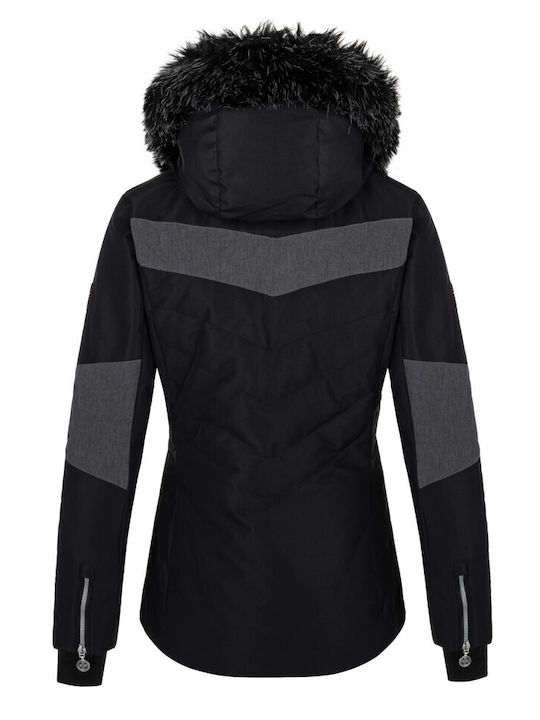 Kilpi Kurz Damen Puffer Jacke für Winter Schwarz