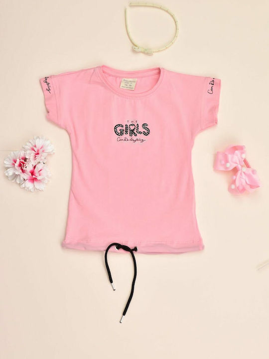 Potre Kids Blouse Short Sleeve Pink