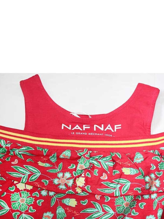 Naf Naf Mädchen Kleid Rot