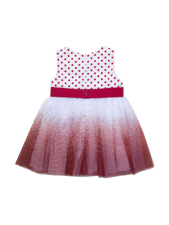 Babylon Kids Dress Tulle Polka Dot Red