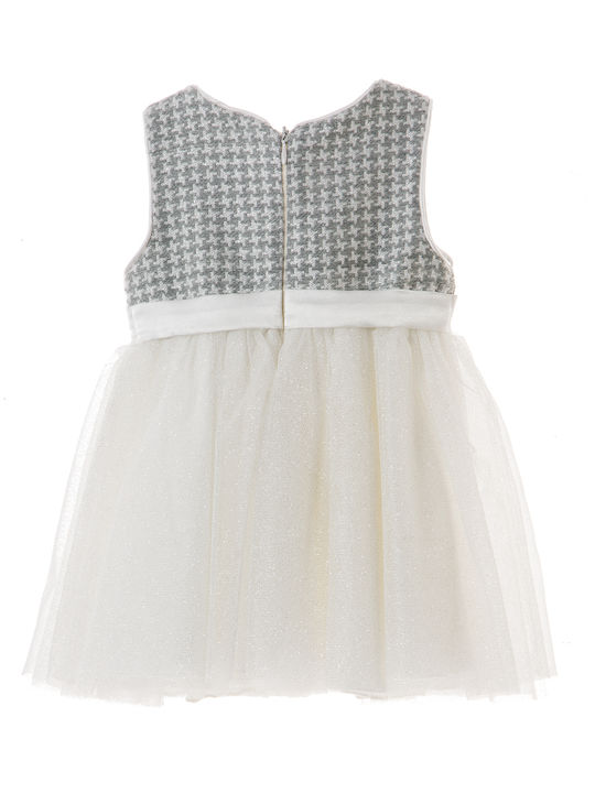 Babylon Kids Dress Tulle Sleeveless Gray