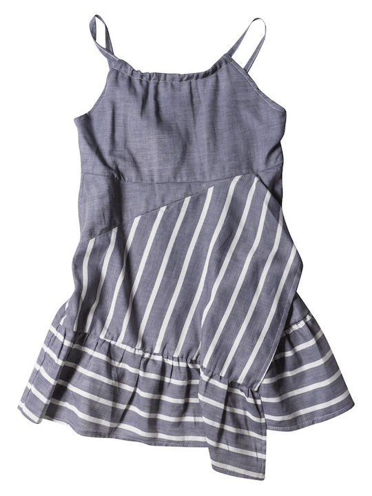 New College Kids Dress Sleeveless Blue