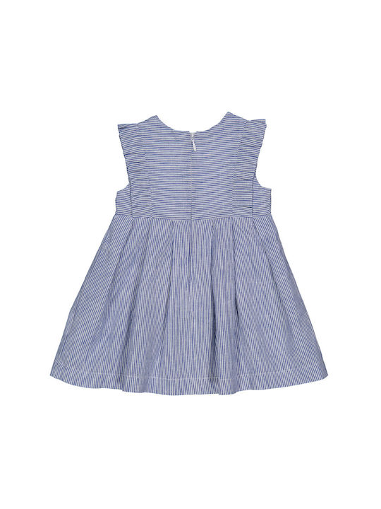 Birba Trybeyond Kids Dress Striped Sleeveless Light Blue