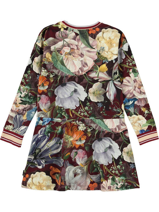 Molo Mädchen Kleid Blumen Langärmelig Mehrfarbig