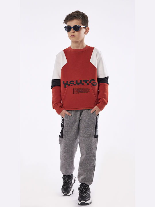 Hashtag Kids Sweatpants Set Orange 2pcs