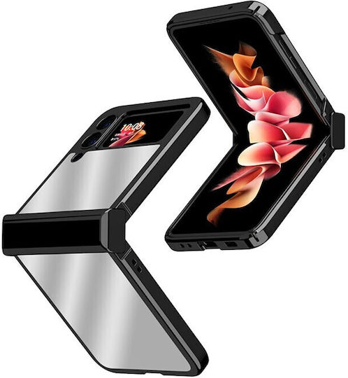 Electroplating Mirror Back Cover Plastic Black for Galaxy Z Flip3