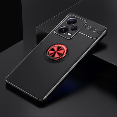 Kickstand Silicone Back Cover Black (Redmi Note 12 Pro+)