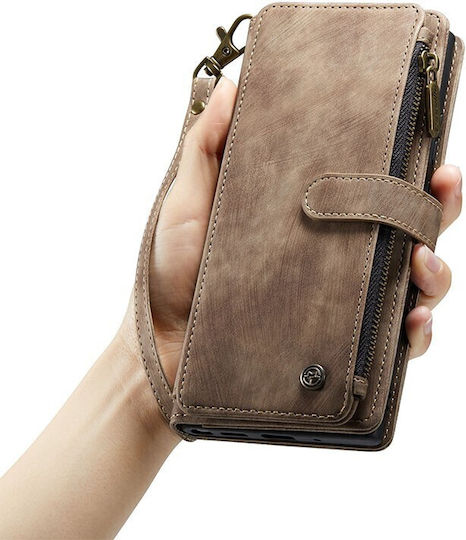Multifunctional Wallet Δερματίνης Καφέ (iPhone 14 ProRealme C30)