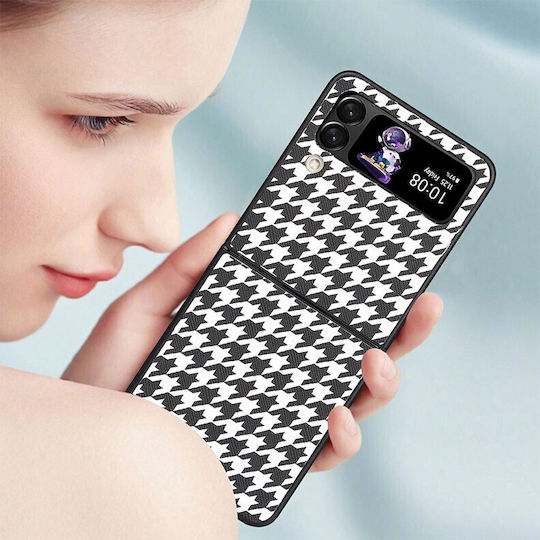 Leather Shockproof Back Cover Πλαστικό Λευκό (Galaxy Z Flip4)