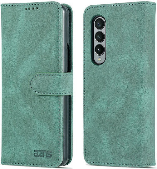 AZNS Wallet Piele artificială Verde (Galaxy Z Fold4)