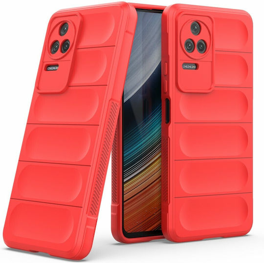 Mad Mask Back Cover Plastic / Silicon Roșu (Poco F4 5G)