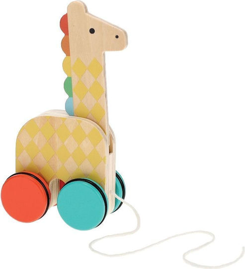 Petit Collage Pull-Along Toy Giraffe On-the-Go made of Wood for 18++ Months