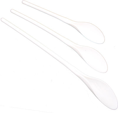 Plastic Cooking Utensil Set White 3pcs