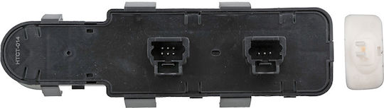 NTY Car Window Switch for Citroen C8 Fiat Ulysse Peugeot 807 Black