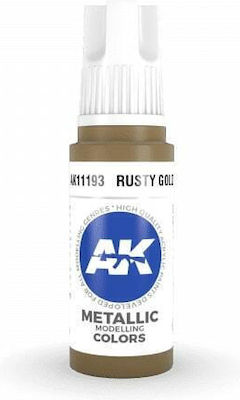 AK Interactive Model Making Paint in Gold color 17ml